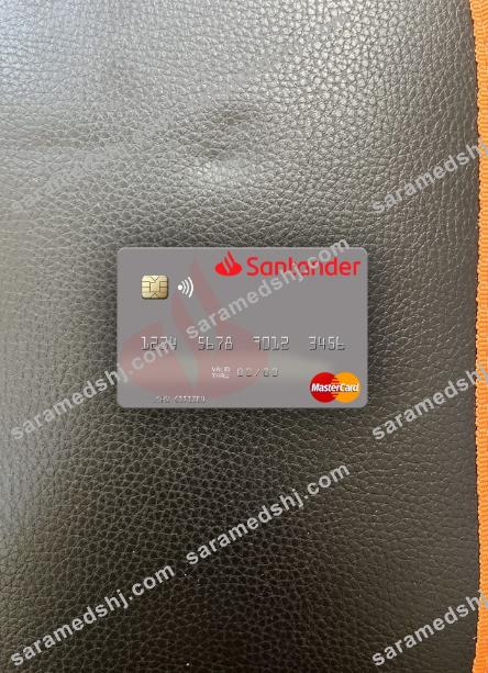 Spain Banco Santander mastercard photolook front